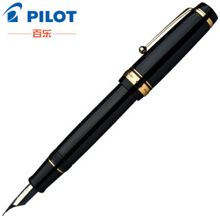 PILOT 百乐 CUSTOM URUSHI钢笔 18k金尖商务墨水笔FKV-88SR 黑色 FM尖