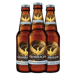 格林堡（GRIMBERGEN）白啤酒 法国进口 330ml*8瓶 礼盒装