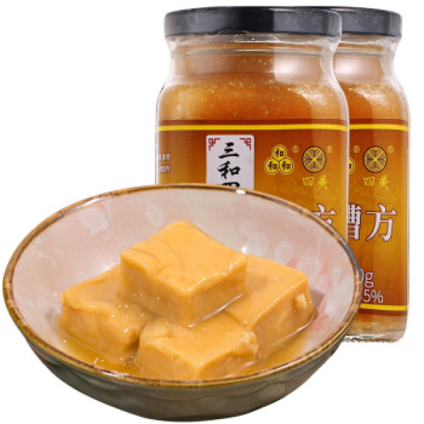 商品三和四美 糟方腐乳 300g*2 豆腐乳 调味调料火锅蘸料