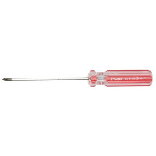 宝工（Pro'sKit）红彩PVC十字起子(#0 3.0x75mm) 十字螺丝刀 SD-5101B