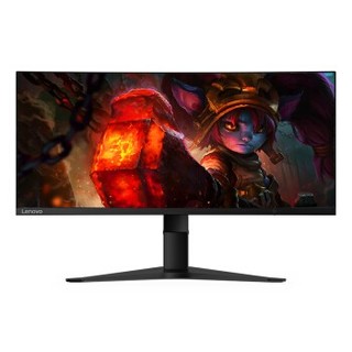 Lenovo 联想 G34w-10 34英寸 VA显示器（3440×1440、1500R、144Hz、FreeSync）