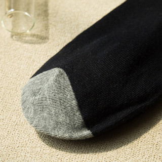帕兰朵（PLANDOO）男袜纯色棉质短筒袜男士棉袜混色5双礼盒装混色均码