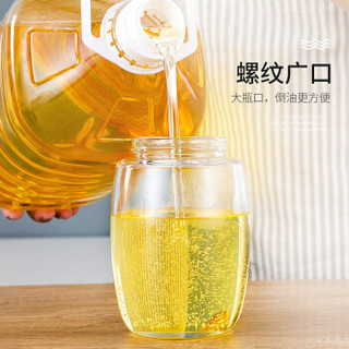 SIMELO（施美乐）首尔风情玻璃企鹅自动开合油壶调味料瓶620ML(抹茶色)