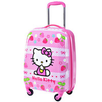 Hello Kitty 凯蒂猫 双杆万向轮拉杆箱旅行箱登机箱 KTX006 粉色 18英寸