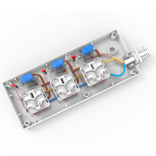 韩电（KEG）新国标插座/插排/插线板/接线板/拖线板HD-1003K 3插位全长3米 独立开关10A/2500W