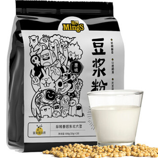 铭氏Mings 原味豆浆粉600g  营养早餐袋装燕麦搭档 速溶冲饮豆粉(内含20小包)