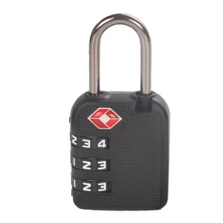 锐赛特（RESET）RST-074  3密码锁出境欧美TSA出国旅行箱包锁密码锁健身房锁背包锁迷你密码挂锁 黑色