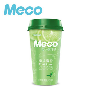 香飘飘  Meco蜜谷果汁茶 泰式青柠口味400ml 6杯 即饮茶饮料 整箱