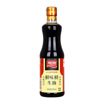 加加 酱油 鲜味鲜生抽 炒菜凉拌点蘸 500ml *29件