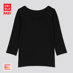 婴儿/幼儿 HEATTECH U领T恤(温暖内衣) 418757 优衣库UNIQLO