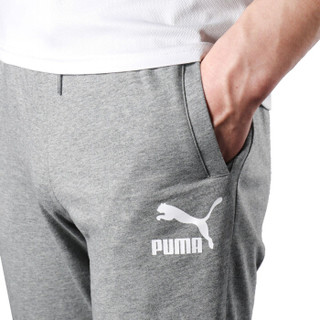 彪马PUMA 男子 收腿长裤 CLASSICS JERSEY  运动裤 579189 03灰色XL码