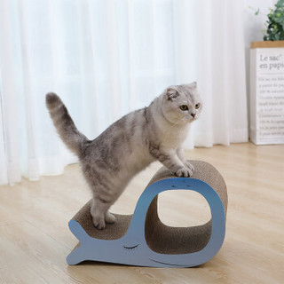 华元宠具（hoopet）猫抓板耐磨瓦楞纸猫爬板磨爪器大鲸鱼猫抓板猫玩具