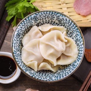 吴大娘 大娘水饺手工捏制芹菜猪肉水饺40只 700g 早餐夜宵速冻饺子