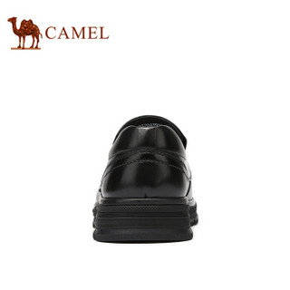 骆驼（CAMEL） 男鞋 柔软光滑舒适软底正装皮鞋 A932043500 黑色  40