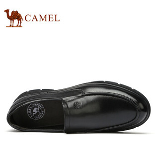 骆驼（CAMEL） 男鞋 柔软光滑舒适软底正装皮鞋 A932043500 黑色  40