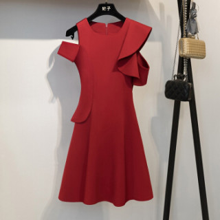 Markentsee 2019夏新品连衣裙女装韩版时尚名媛气质白色无袖礼服雪纺裙子显瘦 zx5B604-828DD 蓝色L XL