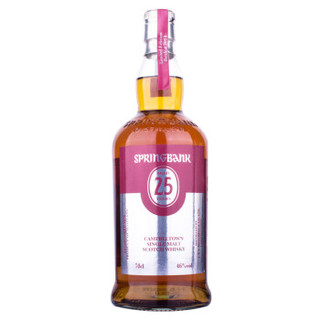 云顶（Springbank）洋酒 云顶 25年 苏格兰 威士忌 单一麦芽 700ml