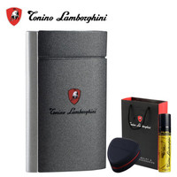 Tonino Lamborghini 德尼露·兰博基尼打火机电子充气打火机蓝焰直冲防风打火机生日节日礼物TTR016000银边