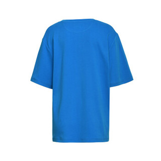 Chris by Christopher BU 卜柯文 设计师品牌 女装棉质T恤  菠萝印花图案 常规款 JDesigner 蓝色 S