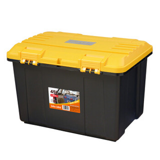 JEKO&JEKO 塑料收纳箱抗压加厚大号车载箱 45L 多功能工具箱 收纳盒双侧翻盖整理箱储物箱SWB-5345