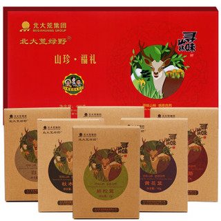 bdhly 北大荒绿野 北大荒 绿野菌菇干货490g 送礼长辈礼盒 春节礼盒 公司团购 (榛蘑黄花菜)