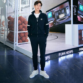 彪马PUMA 男子 夹克上衣 PUMA XTG Jacket TR 针织外套 59586601  黑色  L码