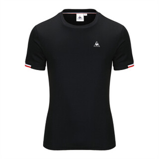 Le Coq Sportif/乐卡克 男圆领短袖T恤 CB-0123191 黑-BLK M