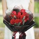 移动专享：鲜花猫 情人节鲜花花束 （11朵韩式红玫瑰+尤加利）