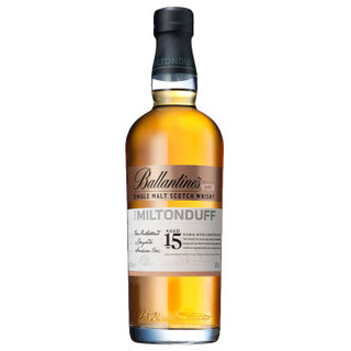 百龄坛 Ballantine’s）洋酒 15年 陈酿 单一麦芽 苏格兰 威士忌 弥尔顿达夫系列 700ml