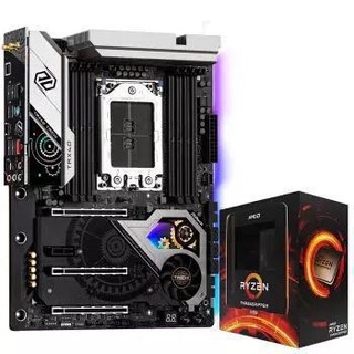 ASRock 华擎 TRX40 Taichi 主板+ AMD Ryzen Threadripper 3960X CPU处理器 板U套装