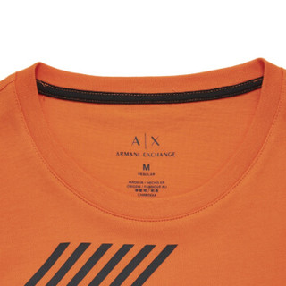 ARMANI EXCHANGE 阿玛尼奢侈品19春夏新款男士城市系列印花针织T恤衫 3GZTFS-ZJH4Z FLAME-1439 XS