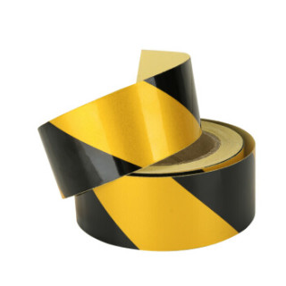 商品腾驰 安全反光警示胶带反光贴膜双色斑马斜纹反光条警戒线胶带