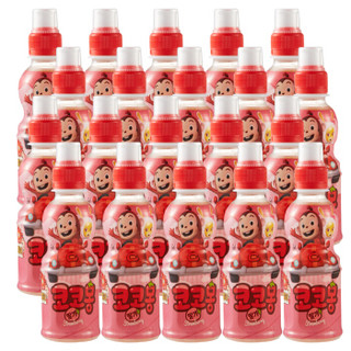 韩国进口 熊津香肠猴草莓汁饮料200ml*24瓶 整箱