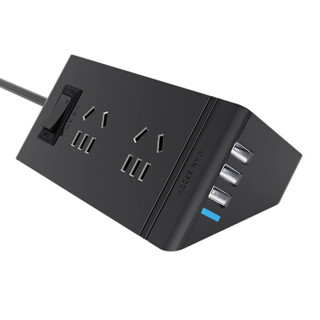 飞利浦（PHILIPS）小飞USB智能插座4位排插接线插线板插排拖线板魔方便携旅行桌面电插板多功能立式防过充
