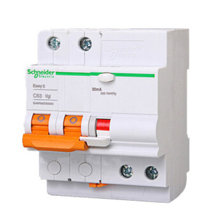 Schneider Electric 施耐德电气 Easy9系列 EA9RN2C6330C 带漏电保护断路器 2P 63A