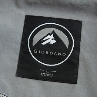 佐丹奴（Giordano） 风衣 佐丹奴（Giordano）男装 纯色网布内衬连帽风衣01079729 06银丝灰色 小码