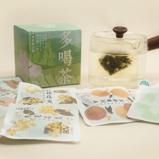 艾格吃饱了 多喝茶  花草茶 办公室组合袋装 茶包 23g(8袋）