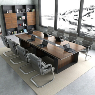 驰界（chijie）办公家具大型会议桌组合长桌简约现代办公桌长方形板式会议室