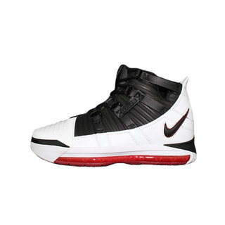 NIKE 耐克 Zoom LeBron 3 男士篮球鞋 AO2434-101 黑白红 43