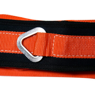 工地电工高空作业腰带 施工消防户外攀岩爬杆保险带安全绳 红色 定制