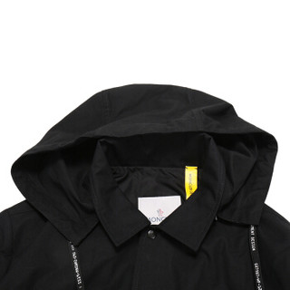 MONCLER 盟可睐 19秋冬新品 男士黑色棉质连帽外套上衣 E1 09U 4100250 54A3W 999 3码