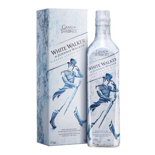 尊尼获加（JOHNNIE WALKER）洋酒 苏格兰 调配威士忌 权力的游戏 White Walker特别版 700ml