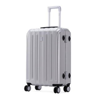 法国大使（Delsey）拉杆箱 铝框行李箱登机箱密码拉杆箱 2623 银灰色 20英寸登机箱
