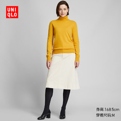 UNIQLO 优衣库 418677 女装 羊绒两翻领针织衫(长袖)