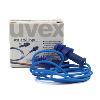 UVEX  2111213  whisper+ 带金属头耳塞  可重复使用  1盒（50付）
