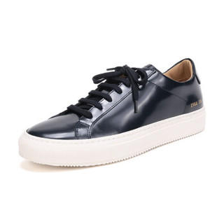 COMMON PROJECTS 男士海军蓝色漆皮系带板鞋运动鞋 2160 4928 43码