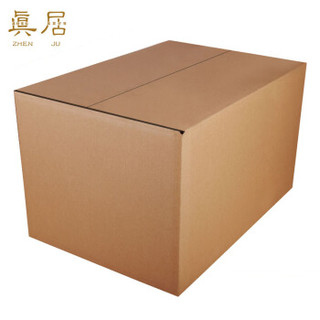 真居（zhenju）搬家纸箱子无扣手80*50*60（2只装）特大号打包快递箱储物整理行李收纳箱
