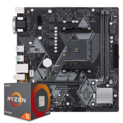 AMD Ryzen 5 2600 处理器 ASUS 华硕 B450M-K 主板