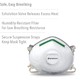霍尼韦尔N95空气粉尘和流感防护口罩,专业级, 2件装 *4件