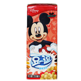 维维 迪士尼 原味豆奶 儿童营养早餐奶 植物蛋白饮料 250ml*12盒 整箱装